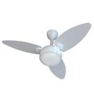 Ventilador de Teto Elluz 3 Pás MDF Branco e Cinza Bivolt