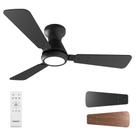 Ventilador de Teto Ensenior 42" com Luz e Controle Remoto Preto
