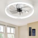 Ventilador de Teto Ensenior 50cm Perfil Baixo com Luz e Controle Remoto Branco Ventilador de Teto Ensenior 50cm Perfil Baixo com Luz e Controle Remoto Branco