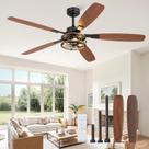 Ventilador de teto Fabbulous 152cm com motor reversível de 6 velocidades Ventilador de teto Fabbulous 152cm com motor reversível de 6 velocidades
