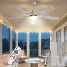 Ventilador de teto Fanbulous 132 cm com motor DC, 6 velocidades e luz LED