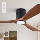 Ventilador de teto Fanbulous 132cm LED Light Remote DC de 6 velocidades