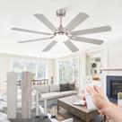 Ventilador de Teto Fanbulous 157 cm 8 Hélices com Controle Remoto e Luz LED