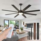 Ventilador de Teto Fanbulous 165 cm 8 Hélices LED 6 Velocidades Controle Remoto