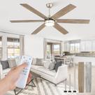 Ventilador de Teto Fanbulous 165 cm com Luz LED, Controle Remoto e Motor DC