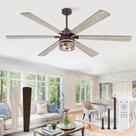 Ventilador de Teto Fanbulous 165 cm Motor DC Luz Controle Remoto 6 Velocidades