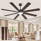 Ventilador de Teto Fanbulous 183 cm 8 Hélices Controle Remoto 6 Velocidades 3CCT