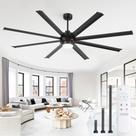Ventilador de Teto Fanbulous 213 cm com Luz, Controle Remoto e 6 Velocidades para Área Externa