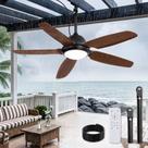 Ventilador de Teto Fanbulous 42" para Área Externa IP65 à Prova d'Água com Luz 2400LM
