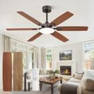 Ventilador de Teto Fanbulous 52" com Hélices Reversíveis, Luz LED e Controle Remoto