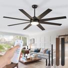 Ventilador de teto Fanbulous 72" Black Outdoor Light Remote