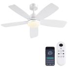 Ventilador de teto GJeg 42" com luz LED, controle remoto, 8 velocidades e função reversível Ventilador de teto GJeg 42" com luz LED, controle remoto, 8 velocidades e função reversível