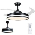 Ventilador de Teto Grande Lampada Led 3 em 1 Pa Retratil Controle Remoto Lustre Ajustavel Sala Quarto Silencioso Potente
