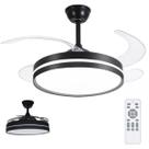 Ventilador de Teto Grande Lampada Led 3 em 1 Pa Retratil Controle Remoto Lustre Casa Quarto Recepçao Silencioso Potente