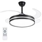 Ventilador de Teto Grande Lampada Led 3 em 1 Pa Retratil Lustre Controle Ajustavel Quarto Casa Recepçao