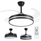 Ventilador de Teto Grande Luz Led 3 em 1 Lampada Controle Remoto Pa Retratil Casa Trabalho Moderno Silencioso Potente