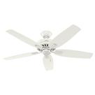 Ventilador de teto Hunter 53319 Newsome 132cm White Pull Chain