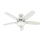 Ventilador de teto Hunter Builder Deluxe 132cm LED Light 5-Blade