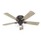 Ventilador de teto Hunter Crestfield 54208 132cm com luzes LED Bronze