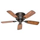 Ventilador de Teto Hunter Low Profile IV 42" Bronze com 5 Hélices