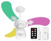 Ventilador de Teto Infantil Venti Delta Baby Colors Controle Remoto