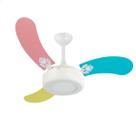 Ventilador de Teto Infinity Child Led 6000K Tricolor 3 Pás 220V 2014 + Controle