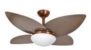 Ventilador de Teto Infinity Lótus Cobre 4 Pás Tabaco 220V+Controle 1025