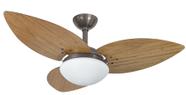 Ventilador de Teto Infinity Lótus Fumê 3 Pás Freijó 110V+Controle 1025