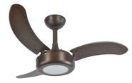 Ventilador de Teto Infinity Lux LED 6000K Marrom 3 Pás MDF Tb 110V+Controle 2008