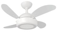 Ventilador de Teto Infinity Lux LED 6000K Mini Branco 4 Pás MDF Branco 220V 1020