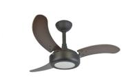 Ventilador de Teto Infinity Lux LED 6000K Preto 3 Pás MDF Tb 110V+Controle 2008
