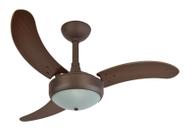Ventilador de Teto Infinity Lux Marrom 3 Pás MDF Tabaco 220V 2003