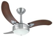 Ventilador de Teto Infinity Lux Prata Es 3 Pás MDF Tb 110V+Controle 2003