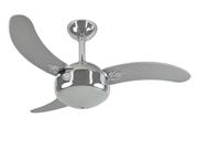 Ventilador de Teto Infinity Max Cromo 3 Pás MDF Prata 220V 1007