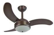 Ventilador de Teto Infinity Max Marrom 3 Pás MDF Tabaco 110V 1007