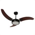 Ventilador de Teto Infinity Soft Led 3000K Preto 3 Pás Tabaco 110V 2002