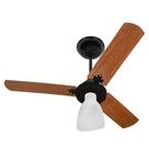 Ventilador De Teto Inverter Delta PRETO 3 Pás Madeira Globo Aberto Bivolt 54-3302 Ventidelta