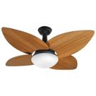 Ventilador de Teto Jet Aspen Venti-delta Preto 4Pás Freijó 220 V