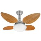 Ventilador de Teto Jet Pétalo Venti-delta Prata 4Pás Freijó 220 V