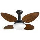Ventilador de Teto Jet Pétalo Venti-delta Preto 4Pás Imbuia 220 V