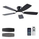 Ventilador de teto JSAITEE 42" Low Profile Light Remote 6 Velocidades