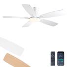 Ventilador de teto JSAITEE 46 pol. de embutir com motor DC e 6 velocidades