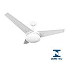 Ventilador de Teto Jurerê Branco com Luminária de Vidro Ventex 220V