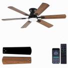 Ventilador de teto KNUN 142cm Brown LED Light Remote APP Control