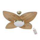 Ventilador de Teto Kovalski Gold 4 Pás Rádica Freijó 127V com Controle