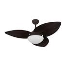 Ventilador de Teto Kovalski Marrom Texturizado 3 Pás Tabaco 220V