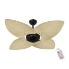 Ventilador de Teto Kovalski Nero Office 4 Pás Palmae Natural 127V com Controle
