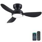 Ventilador de teto Kviflon 36" Flush Mount Light Remote App