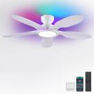 Ventilador de teto Kviflon 52" LED RGB Light Remote APP Control
