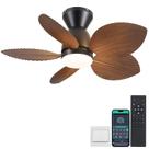 Ventilador de teto Kviflon Low Profile com luzes e controle remoto 30cm Ventilador de teto Kviflon Low Profile com luzes e controle remoto 30cm